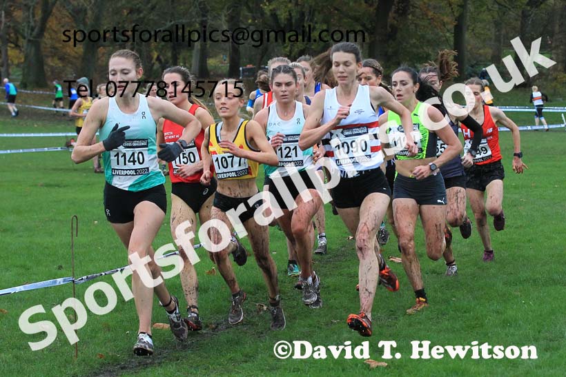 Senior Women and Under-23 Women, 2022 British Athletics Cross Challenge, Sefton Park, Liverpool.  Photo: David T. Hewitson/Sports for All Pics